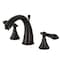 Kingston Brass KS2975PKL Duchess Widespread Bathroom Faucet W/ Brass Pop-Up, Bronze KS2975PKL - alternate 1
